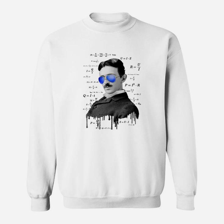 Tesla Für Elektriker Physiker E Nerds Sweatshirt