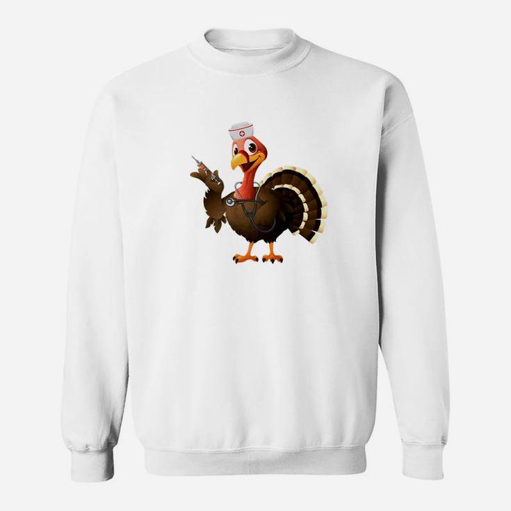 Thanksgiving Nurse Turkey Feast Day Sweat Shirt