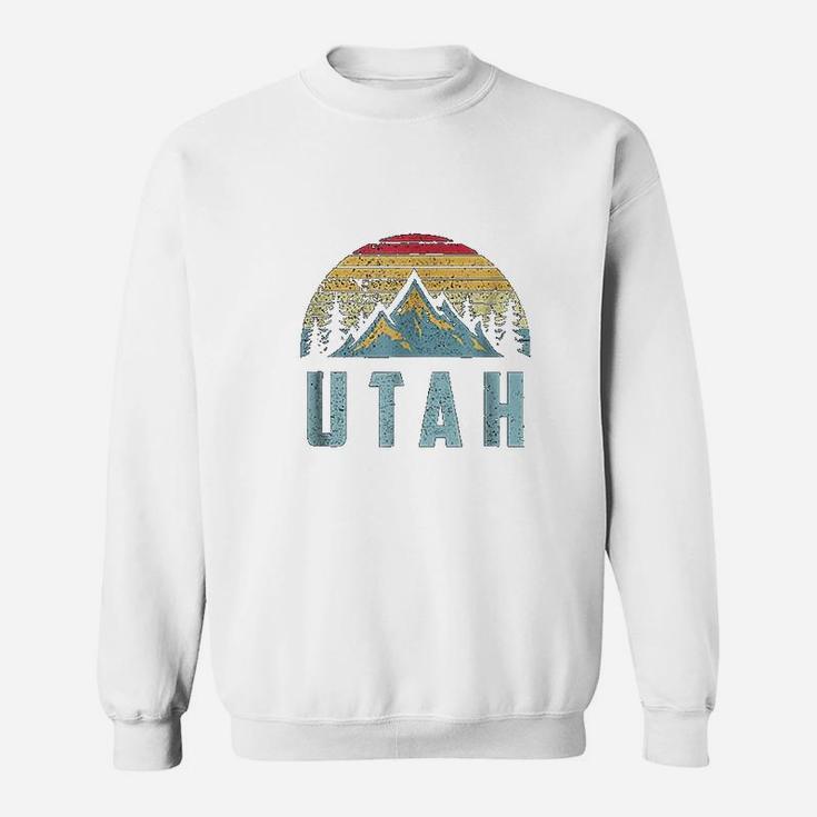 Utah Retro Vintage Mountains Hiking Nature Sweat Shirt