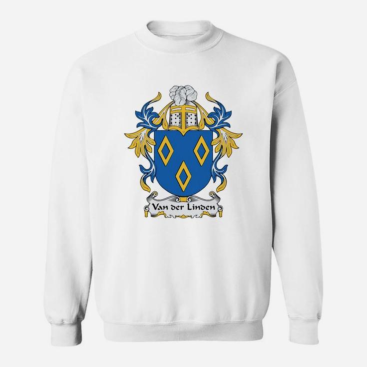 Van Der Linden Coat Of Arms Dutch Family Crests Sweat Shirt - Seseable