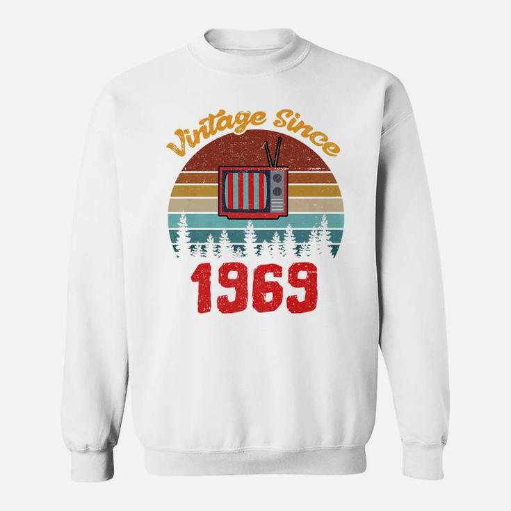 Vintage 1969 Mens Birthday Fathers Day Gift Sweat Shirt