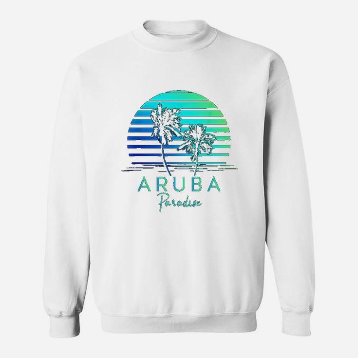 Vintage Aruba Beach Tropical Vibes Vacation Souvenir Gift Sweat Shirt
