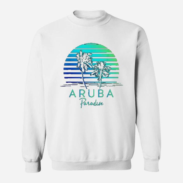 Vintage Aruba Beach Tropical Vibes Vacation Souvenir Gift Sweat Shirt