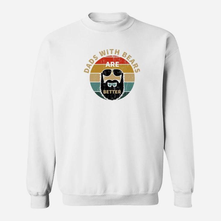 Vintage Dads With Beards Are Better Retro Fathers Day Gifts Premium Sweat Shirt