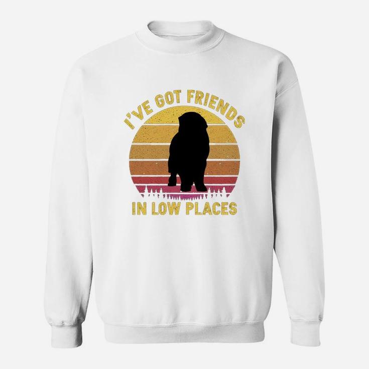 Vintage Newfoundland I Have Got Friends In Low Places Dog Lovers Sweat Shirt