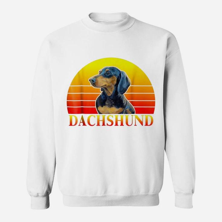 Vintage Retro Dachshund Funny Dachshund Dog Sweat Shirt