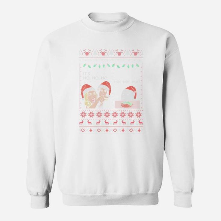 Woman Yelling At A Cat Meme It’s Ho Ho Ho Ugly Christmas Shirt Sweat Shirt