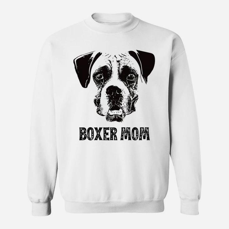 Womens Boxer Dog Mom Boxer Mom Sweat Shirt