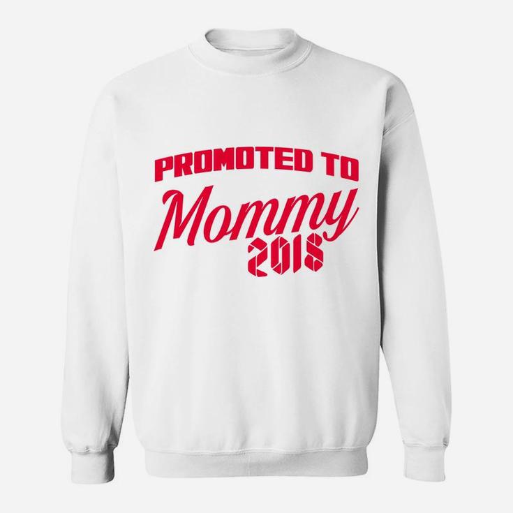 Womens Wife Promted To Mommy 2018 Sweat Shirt