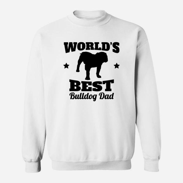 Worlds Best Bulldog Dad Contrast Coffee Mug Sweat Shirt