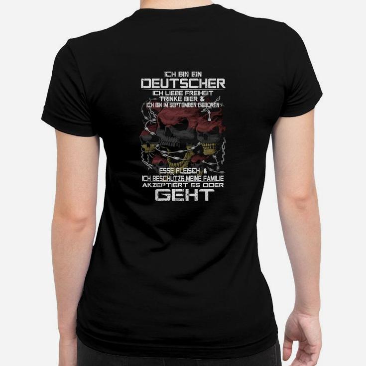Deutscher  September Geboren Frauen T-Shirt