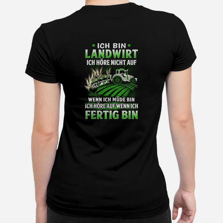 Ich Bin Landwirt Traktor Frauen Tshirt, Motivationsspruch für Bauern