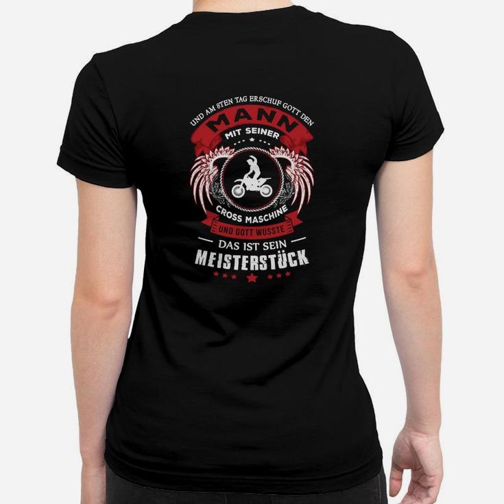 Motocross Gott & Crossmaschine Frauen Tshirt für Männer, 8. Tag Design