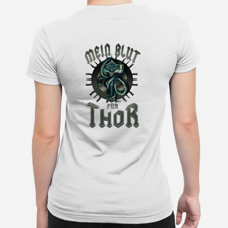 Herren Frauen Tshirt Thor Mythologie, Mein Blut für Thor Design