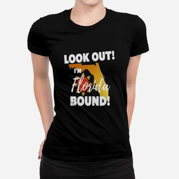40 Familylook Out I'm Florida Bound Family Vacation Funny T-shirt Ladies Tee