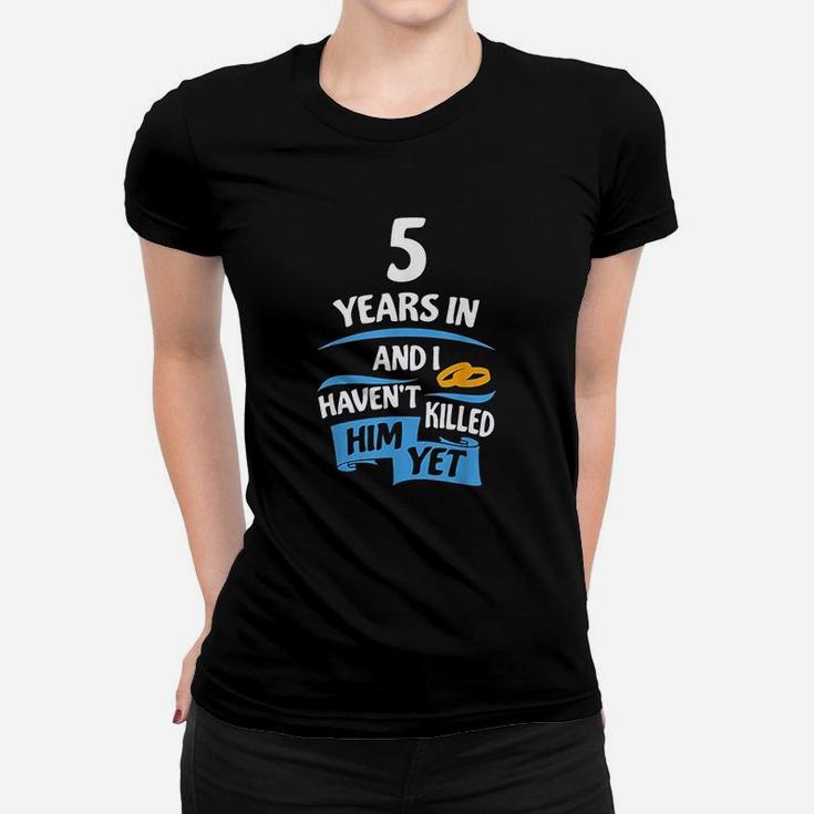 5 Years Anniversary Gift Idea For Her 5th Wedding Women T-shirt