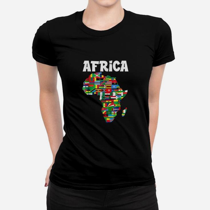 Africa Proud African Country Flags Continent Love Women T-shirt