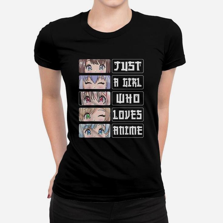 Anime Girl Gift Just A Girl Who Loves Anime Ladies Tee