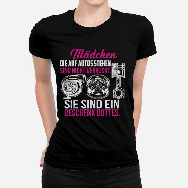 Auto-Enthusiasten Damen Frauen Tshirt, Spruch für Autofans