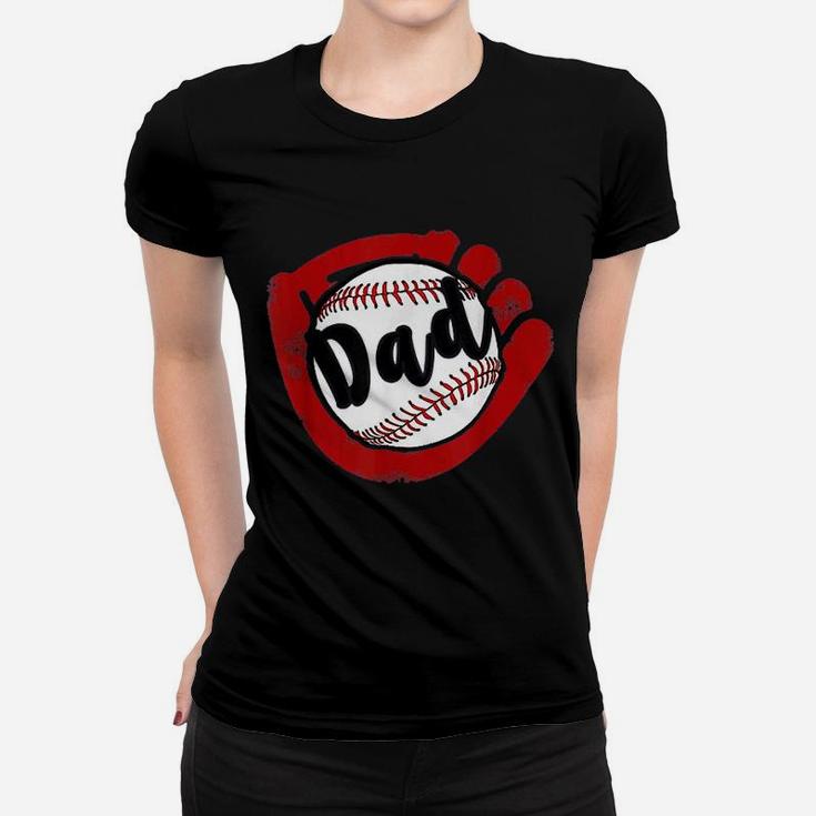 Baseball Dad For Baseball Softball Mom Ladies Tee