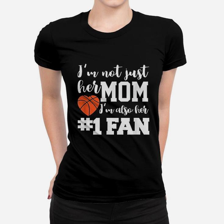 Basketball Mom Number One Fan Basketball Mothers Ladies Tee