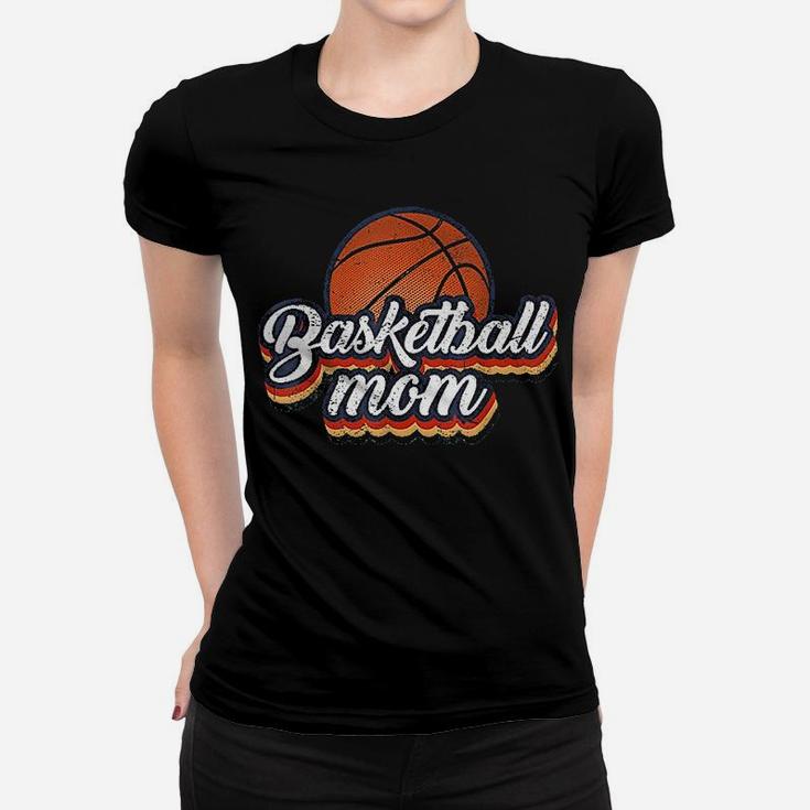 Basketball Mom Vintage 90s Style Basketball Mother Gift Ladies Tee