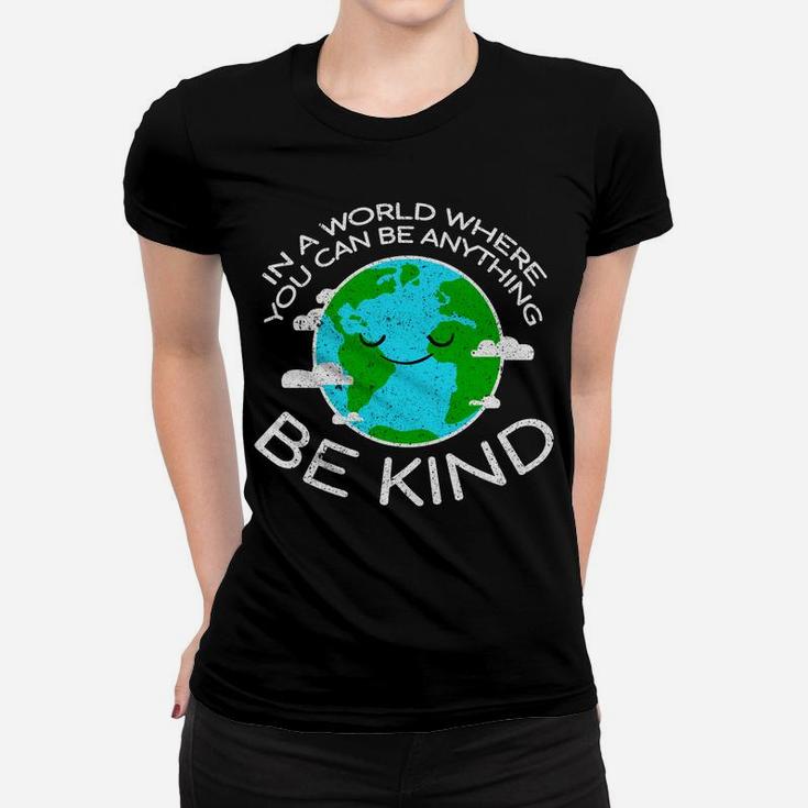 Be Kind Mother Earth Day Distressed Ladies Tee