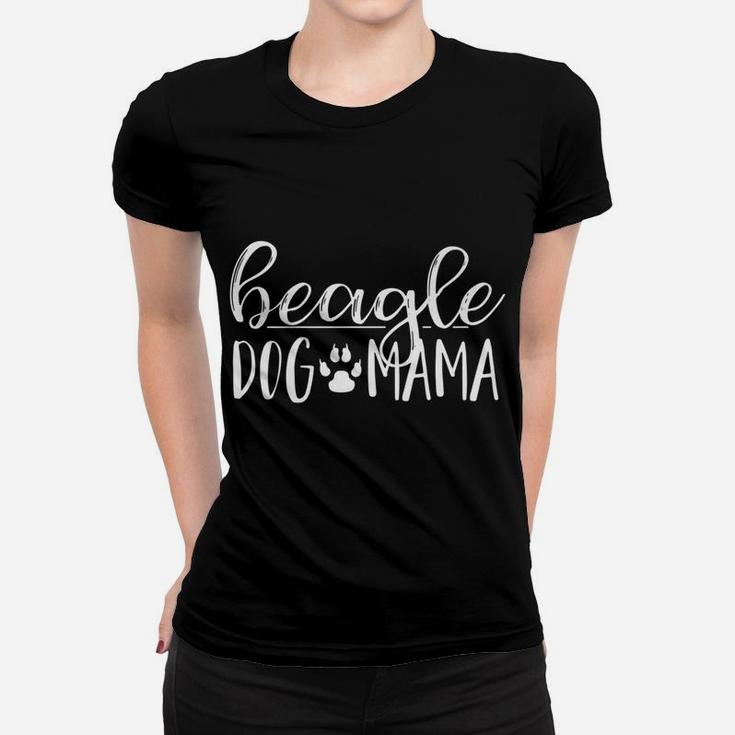 Beagle Dog Mama Pet Mom Apparel Ladies Tee