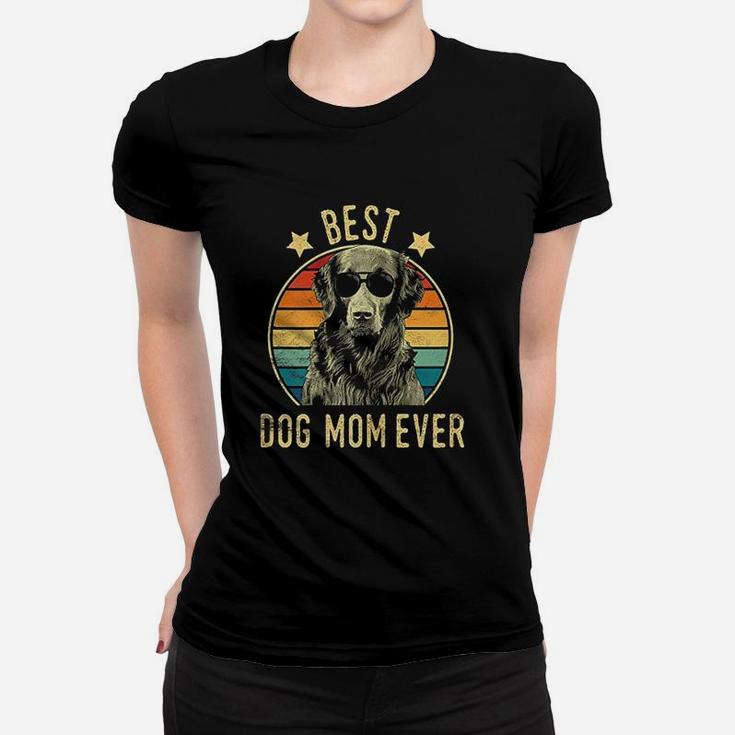 Best Dog Mom Ever Flat Coated Retriever Ladies Tee