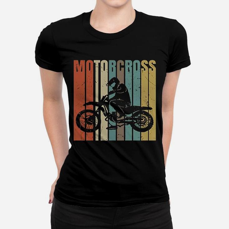 Bike Love Motocross Vintage Dirt Bike Retro Sportbike Ladies Tee