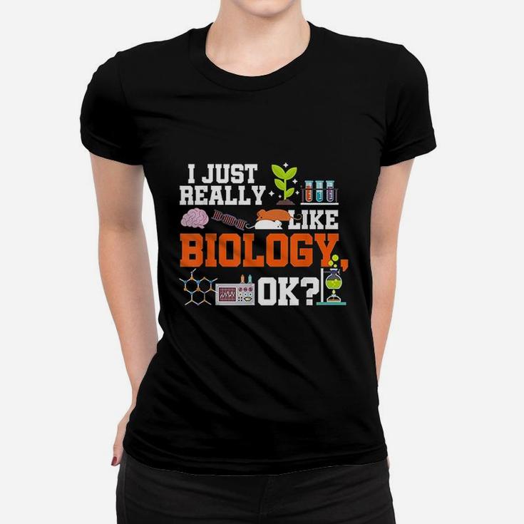 Biology Teacher Gift Science Student Biology Ladies Tee