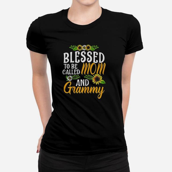 Blessed To Be Called Mom And Grammy Thanksgiving Christmas Ladies Tee