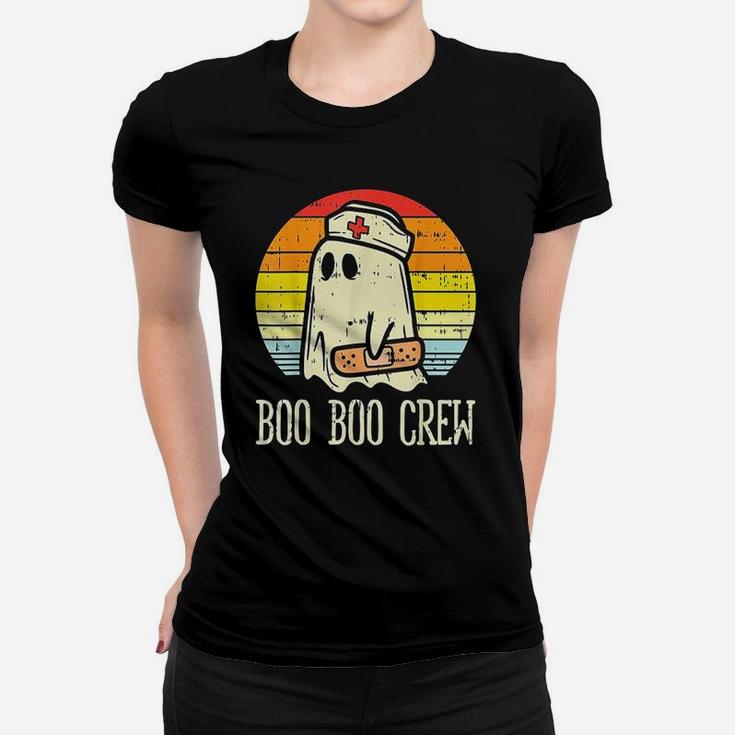 Boo Boo Crew Nurse Retro Halloween Ladies Tee