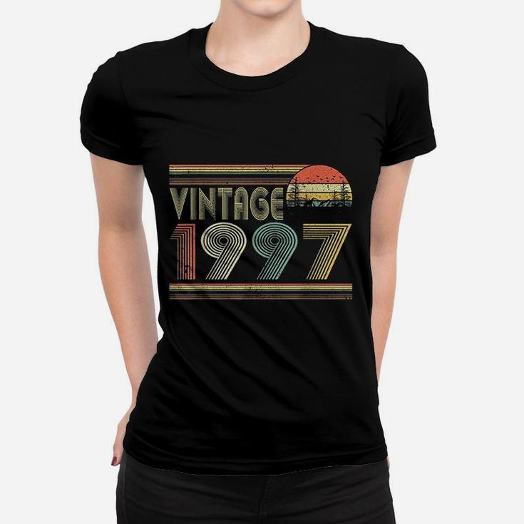 Born In 1997 Retro Vintage 25th Birthday Gifts 25 Years Old  Ladies Tee