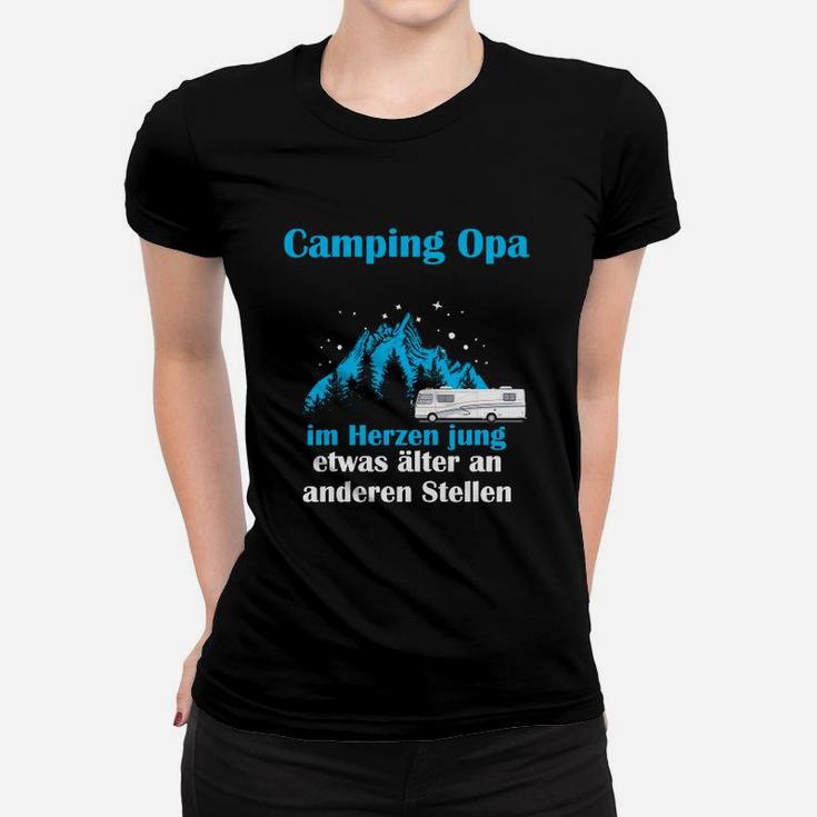 Camping Opa Lustiges Frauen Tshirt, Für Junggeblieben Omas