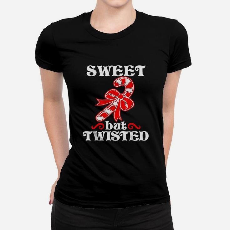 Candy Sweet But Twisted Funny Christmas Ladies Tee