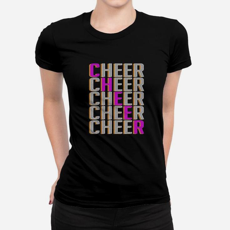 Cheer Pattern Cheerleader Cheer Mom Ladies Tee