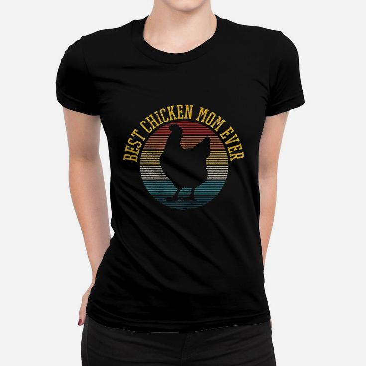 Chicken Mom Vintage Retro Good Gifts For Mom Ladies Tee
