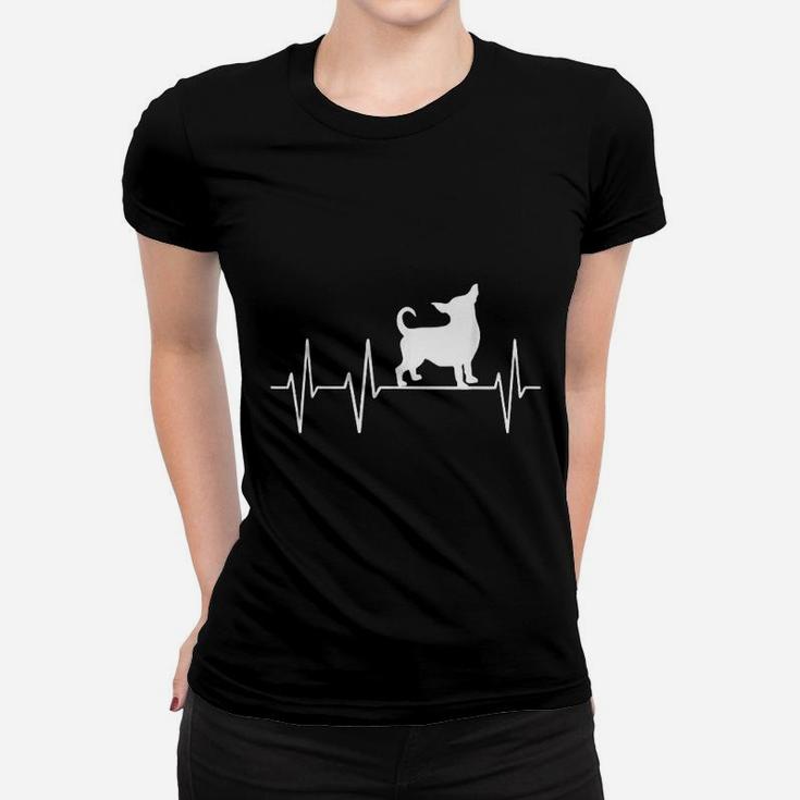 Chihuahua Heartbeat Gift For Dog Lover Ladies Tee