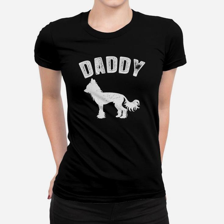 Chinese Crested Daddy Matching Family Vintag Ladies Tee
