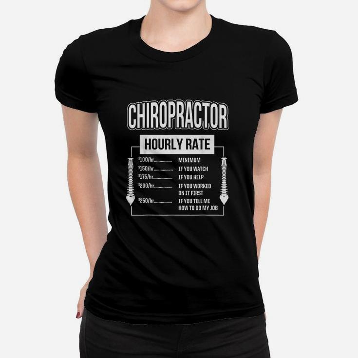 Chiropractic Spine Treatment Rate Spinal Chiropractor Ladies Tee