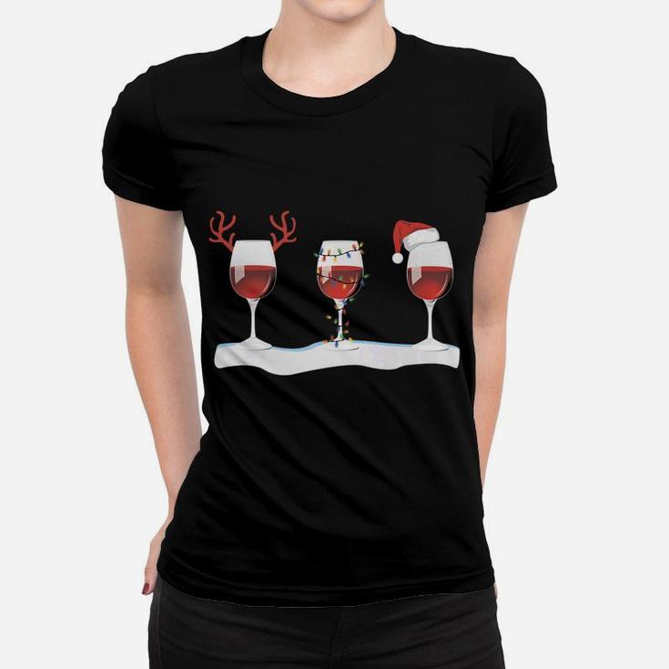 Christmas Winter Wine Wonderland Ladies Tee