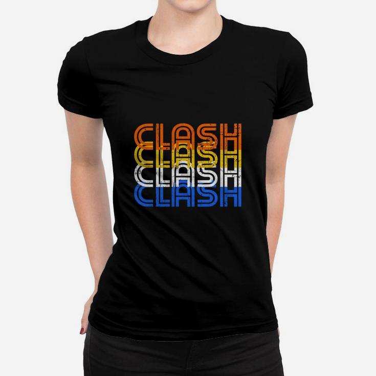 Clash Vintage Retro Text - Clash On Shirts Ladies Tee