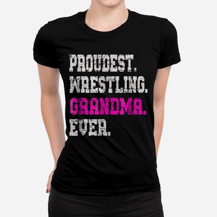 Custom Wrestling Grandma Tshirt, Best Grandma Ever Gift Women T-shirt