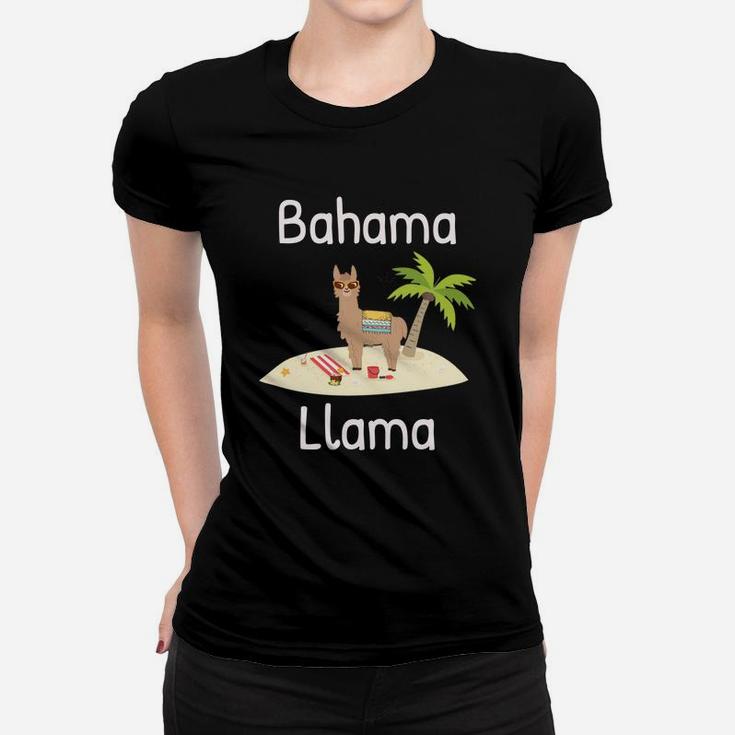 Cute And Funny Llama Vacation For The Whole Family Ladies Tee