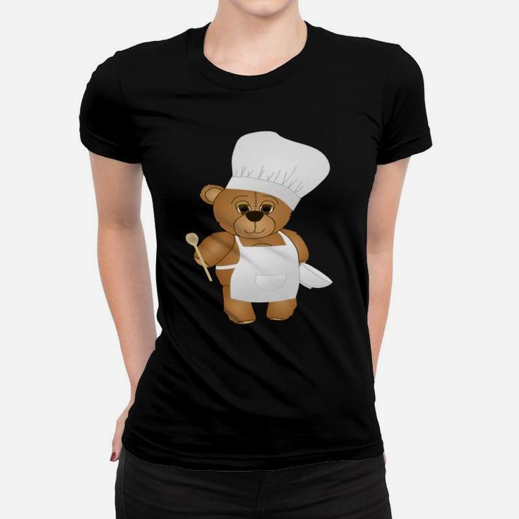 Cute Chef Teddy Bear Ladies Tee