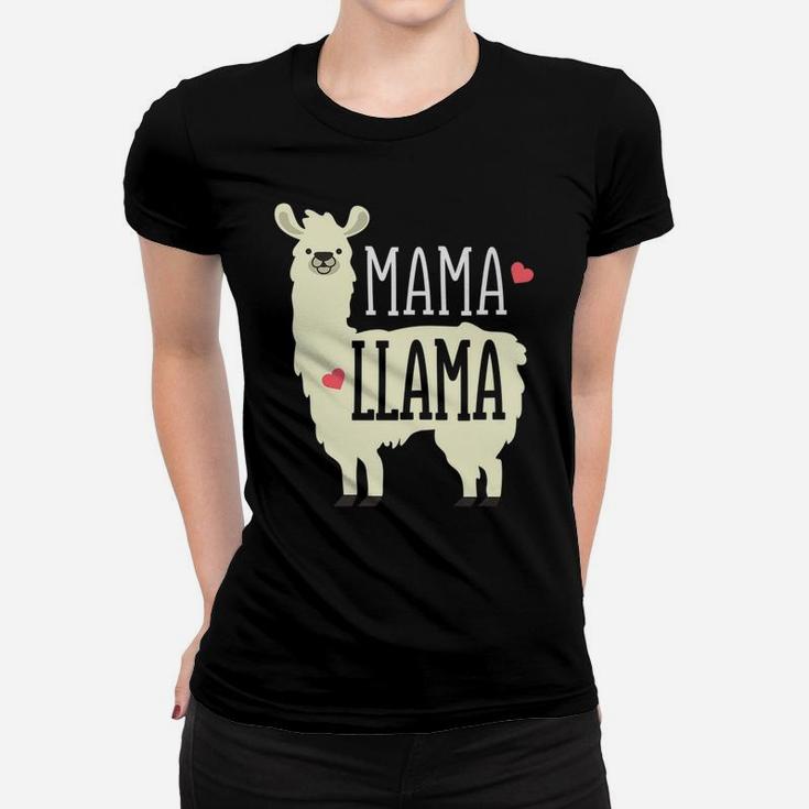 Cute Mama Llama Family Zoo Trip Mothers Day Gift Ladies Tee