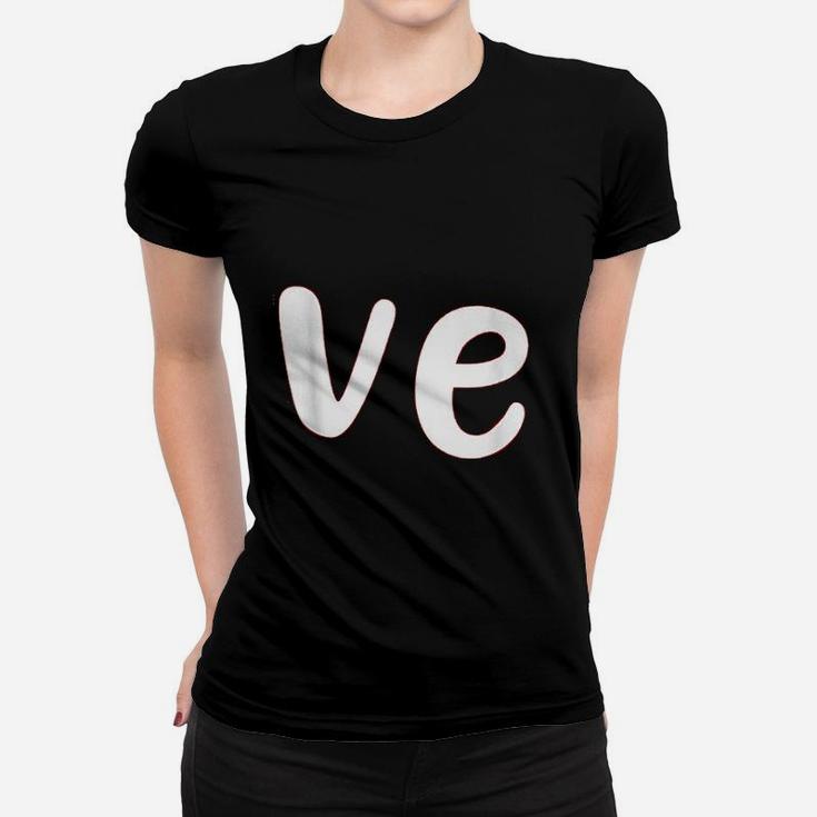 Cute Valentines Day Matching Couple Outfit Gift Love Ladies Tee