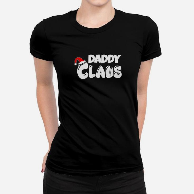 Daddy Claus Santa Hat Christmas Holiday Ladies Tee
