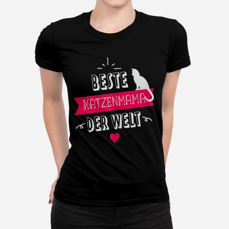 Damen Katzen Mama I Beste Katzenmama Der Frauen T-Shirt